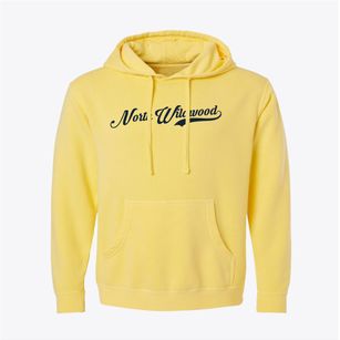 North Wildwood New Jersey Vintage Team Pigment-Dyed Hoodie
