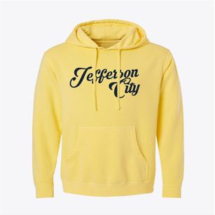 Jefferson City Missouri Vintage Team Pigment-Dyed Hoodie