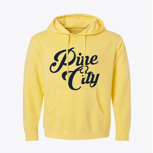 Pine City Minnesota Vintage Team Pigment-Dyed Hoodie