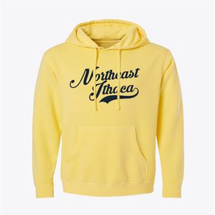 Northeast Ithaca New York Vintage Team Pigment-Dyed Hoodie