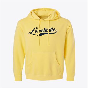 Lowellville Ohio Vintage Team Pigment-Dyed Hoodie