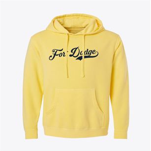 Fort Dodge Iowa Vintage Team Pigment-Dyed Hoodie