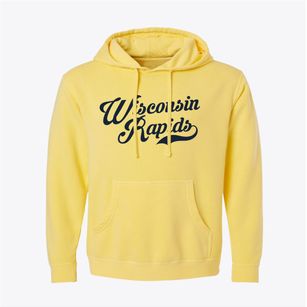 Wisconsin Rapids Wisconsin Vintage Team Pigment-Dyed Hoodie