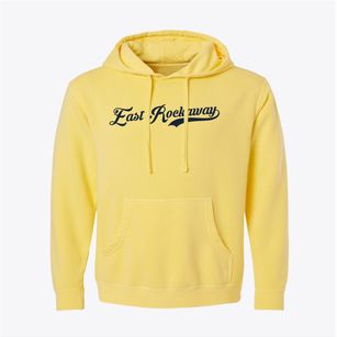 East Rockaway New York Vintage Team Pigment-Dyed Hoodie