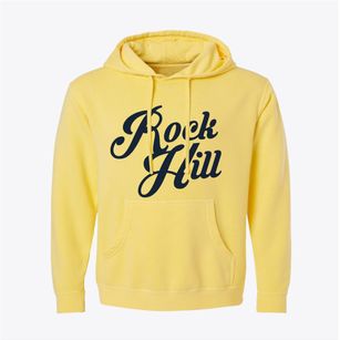 Rock Hill South Carolina Vintage Team Pigment-Dyed Hoodie