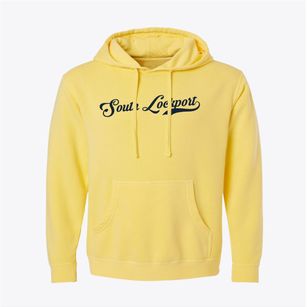 South Lockport New York Vintage Team Pigment-Dyed Hoodie