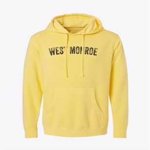 West Monroe New York Timeless Retro Pigment-Dyed Hoodie