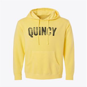 Quincy Illinois Timeless Retro Pigment-Dyed Hoodie
