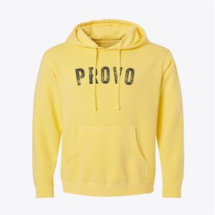 Provo Utah Timeless Retro Pigment-Dyed Hoodie
