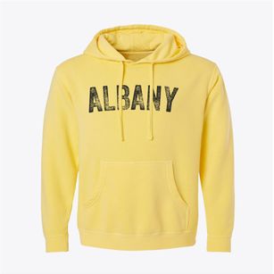 Albany New Hampshire Timeless Retro Pigment-Dyed Hoodie