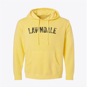 Lawndale North Carolina Timeless Retro Pigment-Dyed Hoodie