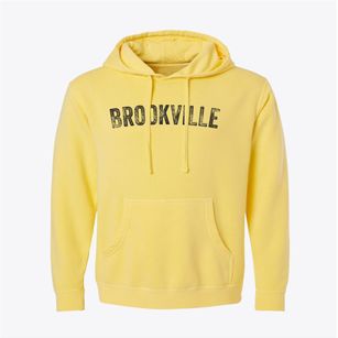 Brookville Kansas Timeless Retro Pigment-Dyed Hoodie