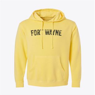 Fort Wayne Indiana Timeless Retro Pigment-Dyed Hoodie