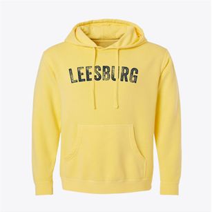 Leesburg Virginia Timeless Retro Pigment-Dyed Hoodie