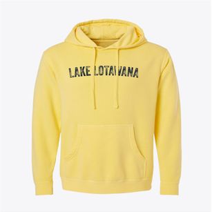 Lake Lotawana Missouri Timeless Retro Pigment-Dyed Hoodie