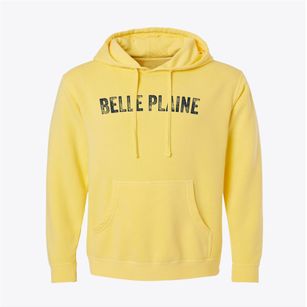 Belle Plaine Wisconsin Timeless Retro Pigment-Dyed Hoodie