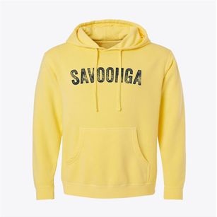 Savoonga Alaska Timeless Retro Pigment-Dyed Hoodie