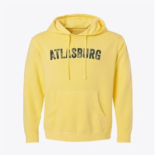 Atlasburg Pennsylvania Timeless Retro Pigment-Dyed Hoodie