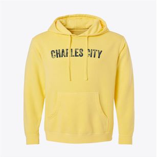 Charles City Virginia Timeless Retro Pigment-Dyed Hoodie