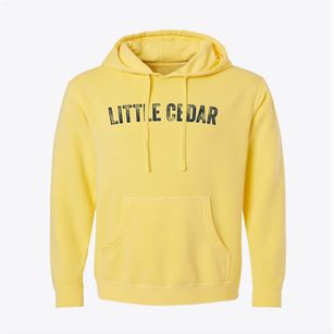 Little Cedar Iowa Timeless Retro Pigment-Dyed Hoodie