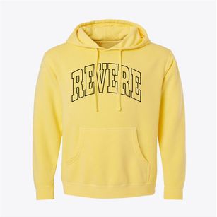 Revere Massachusetts Trendy Block Pigment-Dyed Hoodie