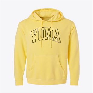 Yuma Colorado Trendy Block Pigment-Dyed Hoodie