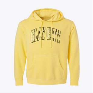 Clay City Kentucky Trendy Block Pigment-Dyed Hoodie