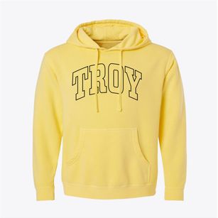 Troy Maine Trendy Block Pigment-Dyed Hoodie