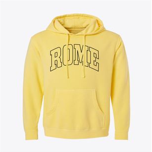 Rome Maine Trendy Block Pigment-Dyed Hoodie