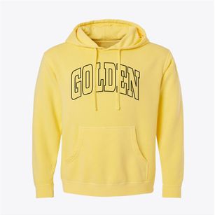 Golden Illinois Trendy Block Pigment-Dyed Hoodie