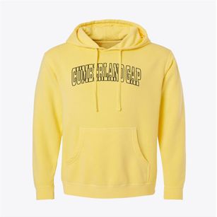 Cumberland Gap Tennessee Trendy Block Pigment-Dyed Hoodie