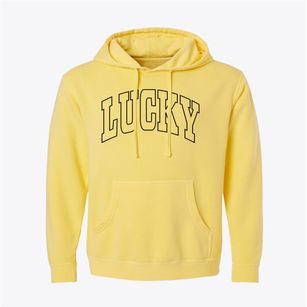 Lucky Louisiana Trendy Block Pigment-Dyed Hoodie