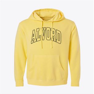 Alvord Iowa Trendy Block Pigment-Dyed Hoodie
