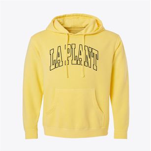 La Plant South Dakota Trendy Block Pigment-Dyed Hoodie