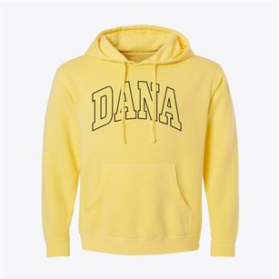 Dana Iowa Trendy Block Pigment-Dyed Hoodie