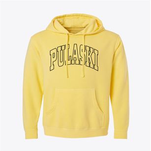 Pulaski Tennessee Trendy Block Pigment-Dyed Hoodie