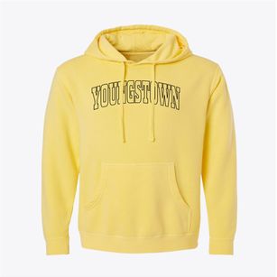Youngstown Ohio Trendy Block Pigment-Dyed Hoodie