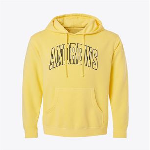 Andrews North Carolina Trendy Block Pigment-Dyed Hoodie