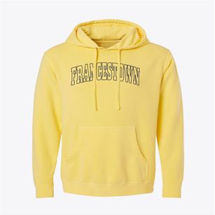 Francestown New Hampshire Trendy Block Pigment-Dyed Hoodie