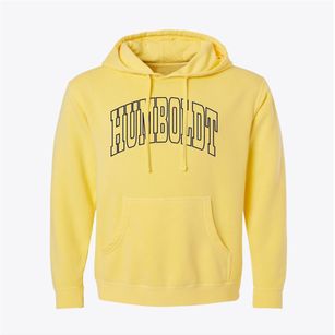 Humboldt Wisconsin Trendy Block Pigment-Dyed Hoodie