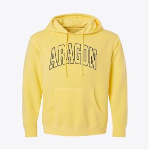 Aragon Georgia Trendy Block Pigment-Dyed Hoodie