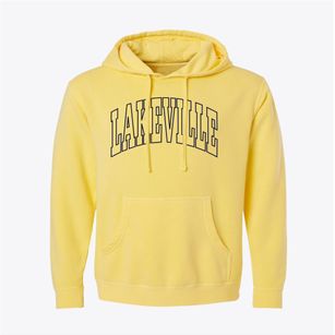 Lakeville Indiana Trendy Block Pigment-Dyed Hoodie