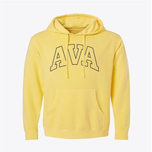 Ava New York Trendy Block Pigment-Dyed Hoodie