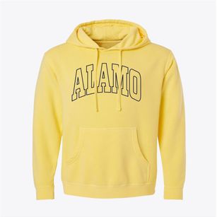 Alamo Texas Trendy Block Pigment-Dyed Hoodie