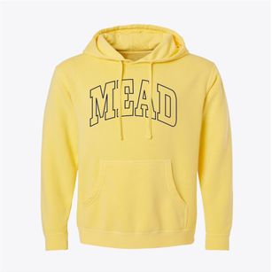 Mead Wisconsin Trendy Block Pigment-Dyed Hoodie