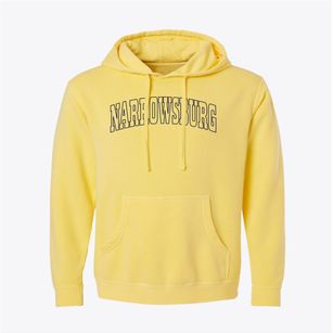 Narrowsburg New York Trendy Block Pigment-Dyed Hoodie