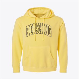 Pershing Wisconsin Trendy Block Pigment-Dyed Hoodie