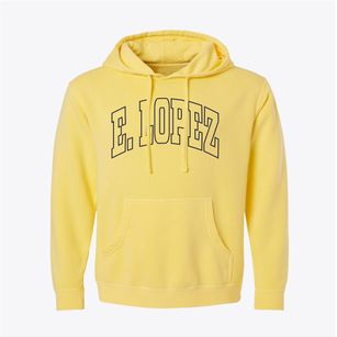 E. Lopez Texas Trendy Block Pigment-Dyed Hoodie