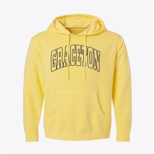 Graceton Pennsylvania Trendy Block Pigment-Dyed Hoodie