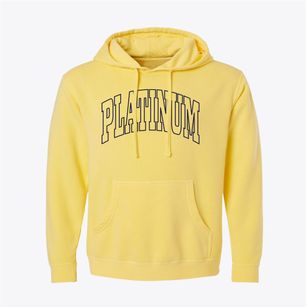 Platinum Alaska Trendy Block Pigment-Dyed Hoodie
